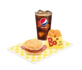 Bojangles Country Ham Biscuit Combo