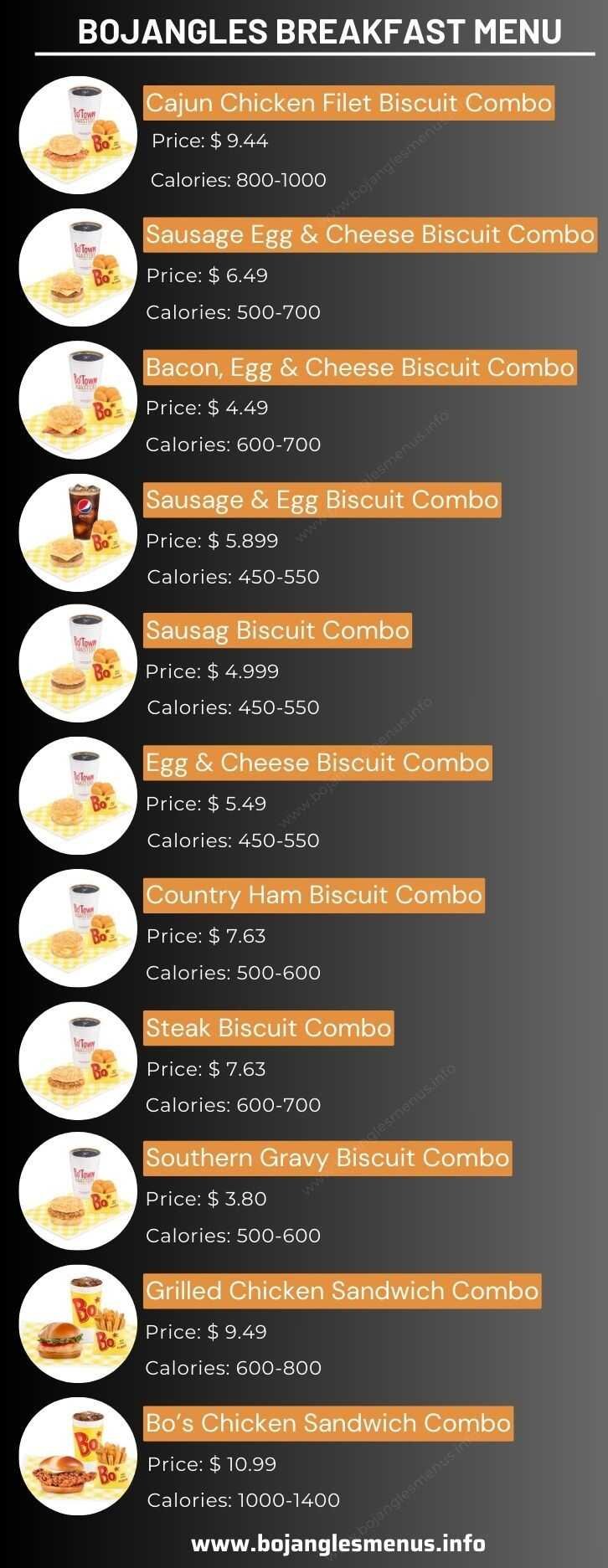 bojangles breakfast menu