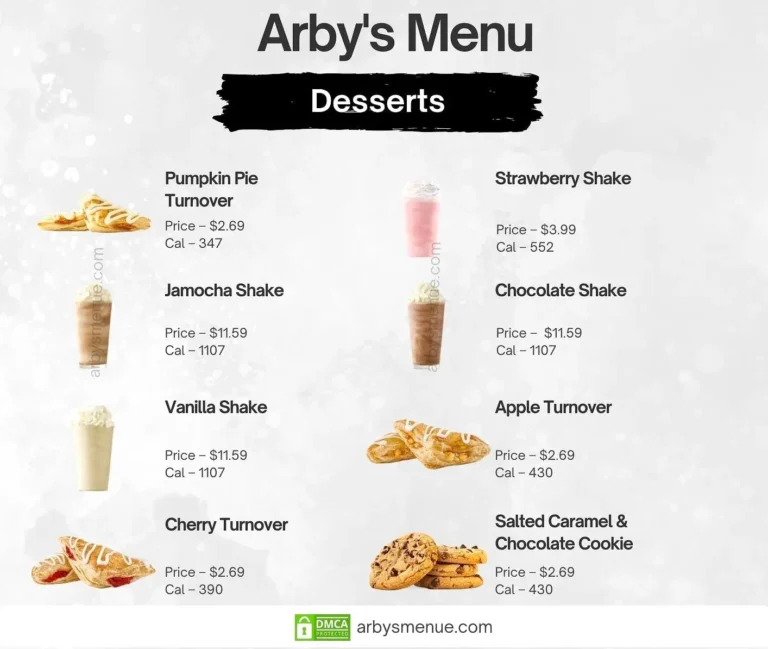 Arby’s Desserts Menu