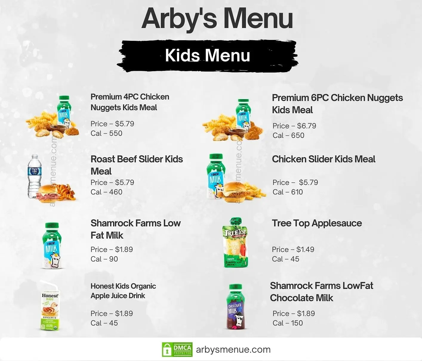 Arby’s Kids Menu