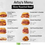 Arby’s Slow Roasted Beef Menu