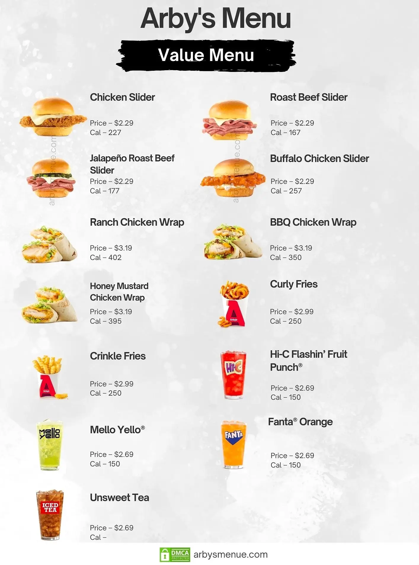 Arby’s Value Menu